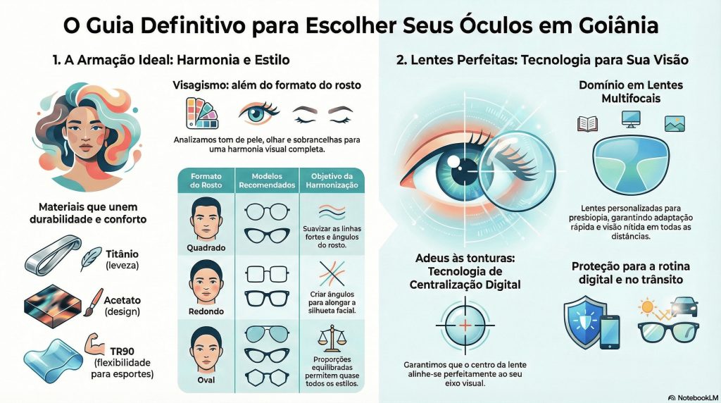 ÓCULOS DE GRAU EM GOIÂNIA COMO ESCOLHER O MODELO IDEAL PARA SEU ROSTO E VISÃO
