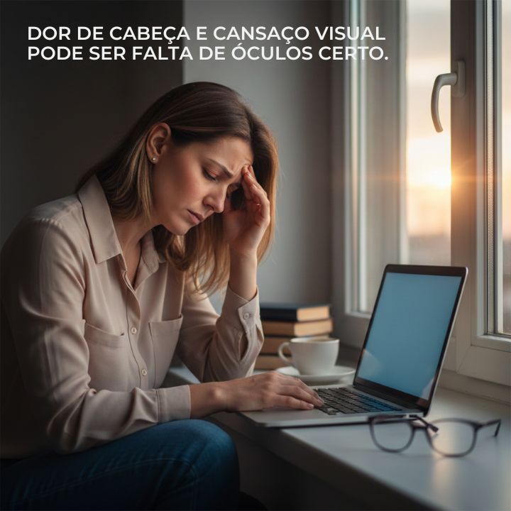 Por que a falta de óculos causa dor